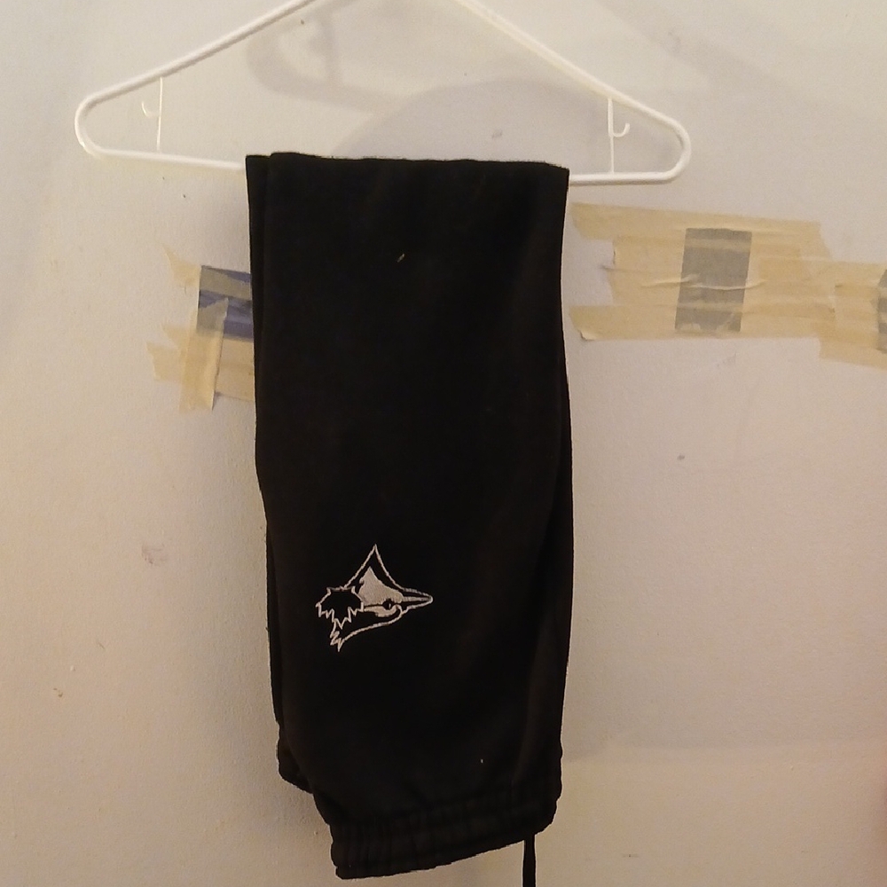 Men's Toronto blue jays Black Joggers with Logo size large